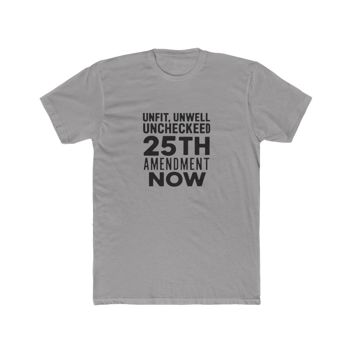Unfit Unwell Unchecked Protest Typography (Dark Version) T-Shirt - Official t-shirts merchandise